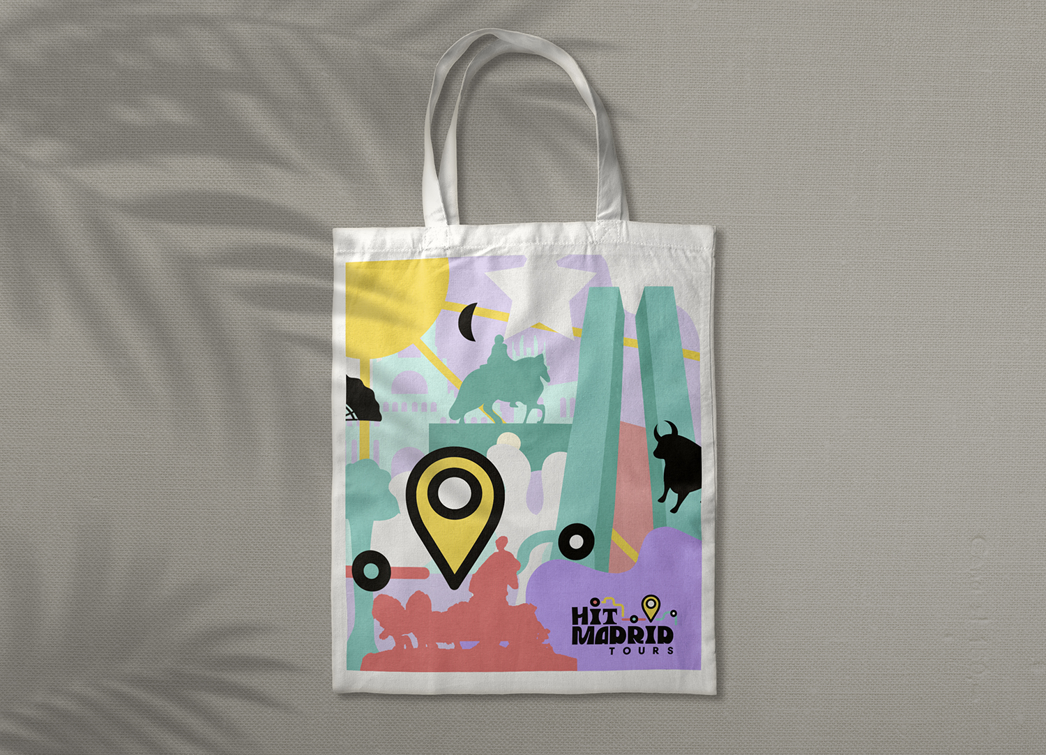 Hit Madrid Tours tote bag